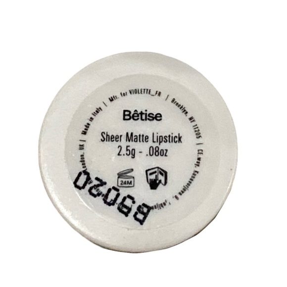 Violette_FR Bisou Balm Sheer Matte Lipstick - Gold and White - Picture 4 of 5